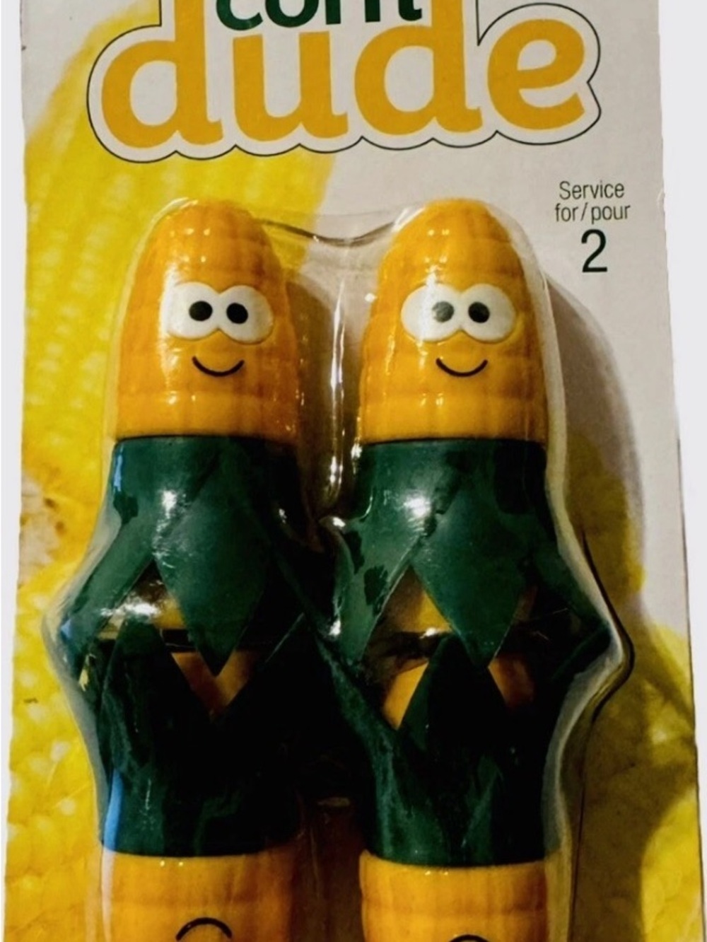 Joie Corn Dude Salt and Pepper Shakers - Yellow & Green